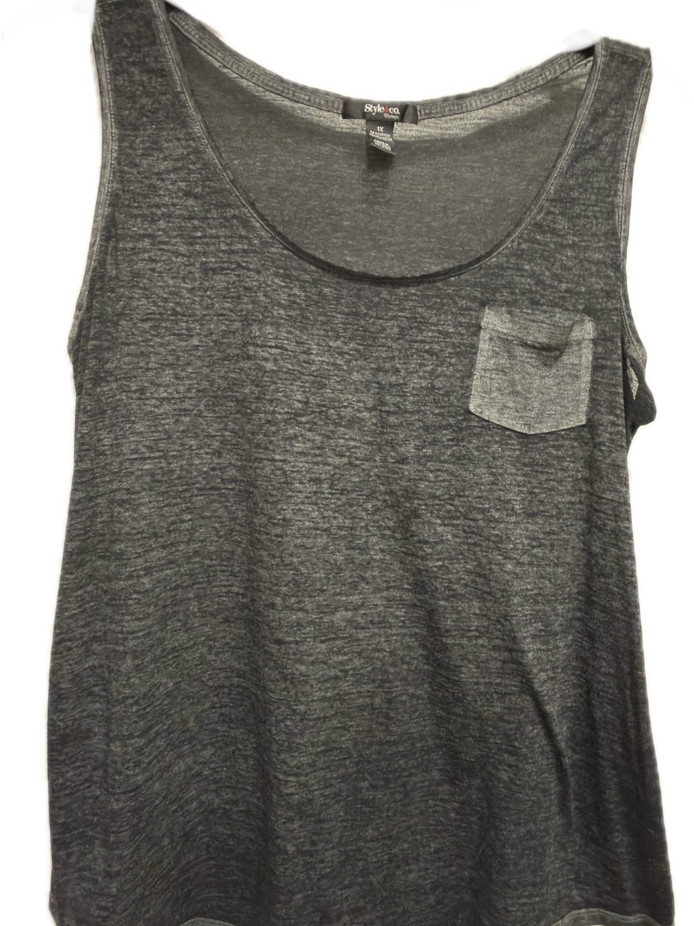Style & Co. Women’s Dark Charcoal Pocket Tank Top